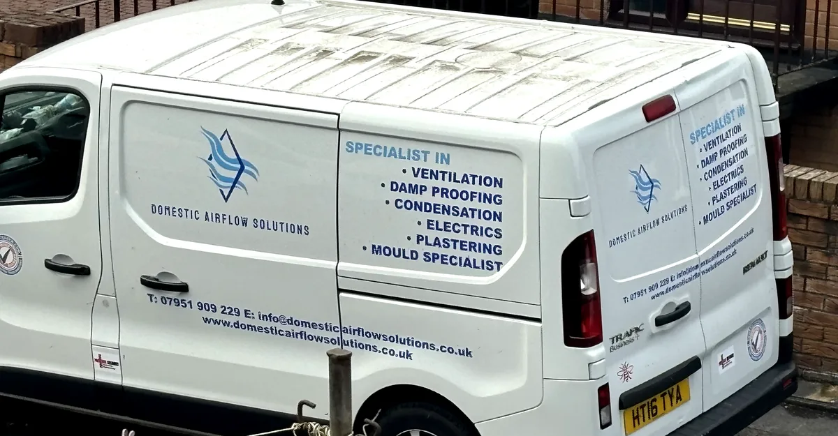 Domestic Airflow Solutions van in Manchester